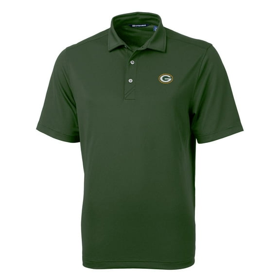 Men's Cutter & Buck Green Green Bay Packers Big & Tall Virtue Eco Pique Recycled Polo
