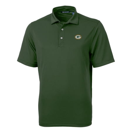 Men s Cutter & Buck Green Green Bay Packers Virtue Eco Pique Recycled Polo