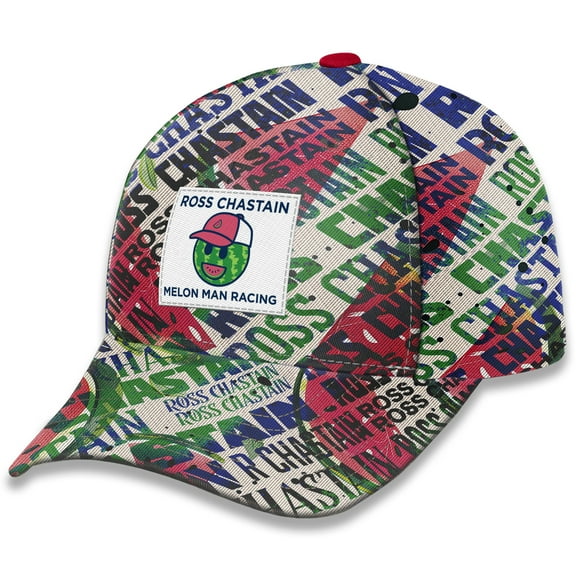 Men's Trackhouse Racing Team Collection White Ross Chastain Sublimated Melon Man Adjustable Hat