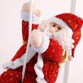 thumbnail image 1 of Climbing Rope Santa Claus Christmas Tree Pendant  Scene Decoration Fabric Home Decor Gift, 1 of 7
