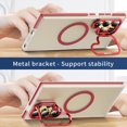 thumbnail image 4 of Dteck Magnetic Case for Samsung Galaxy S25 Plus,Shockproof Matte Translucent PC Back Case Compatible with MagSafe Built-in Ring Stand Cover for Galaxy S25 Plus,Red, 4 of 9