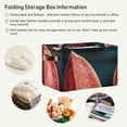 thumbnail image 6 of Coolnut Fruit Watermelon Collapsible Organizer Bin Box, Fabric Storage Baskets, Cloth Baskets, Empty Gift Baskets with Rope Handles. (15 x 11 x 9.5 inches) Decor Gifts, 6 of 6