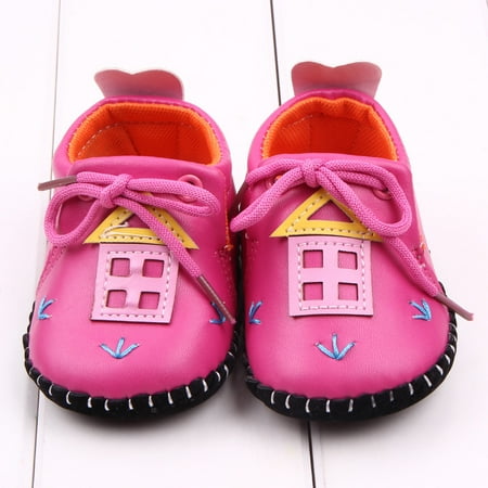 

Toyella House type PU baby shoes Rose red 14