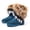Blue, variant on MAYZERO Women's Warm Faux Fur Lined Mid Calf Winter Snow Boots