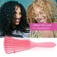 thumbnail image 4 of Peine para el cabello Cepillo desenredante para cabello natural Cepillo desenredante ajustable para Afro America Cabello ondulado y rizado Desenreda fácilmente el cabello largo seco y húmedo para herm, 4 of 8