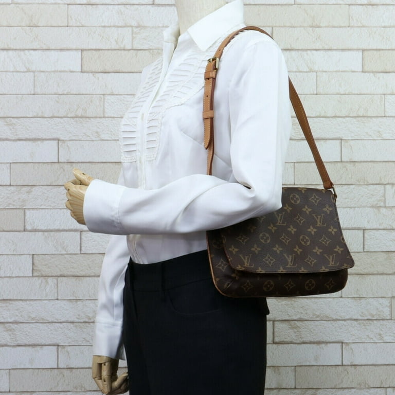Brown Louis Vuitton Monogram Musette Tango Short Strap Shoulder