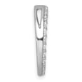 thumbnail image 2 of 14k White Gold 1 carat Lab Grown Diamond VS+ F+ Circle Chain Slide Pendant, 2 of 4