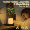 thumbnail image 4 of Candle Warmer Lamp with Timer Dimmer Vibrant Sunflowers Greenery Colorful Artistic Spring Decor Botanical Candle Lamp Warmer for Jar Candle with 4 Bulbs Gifts for Women House Warming Gifts, 4 of 8