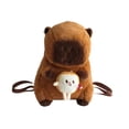 thumbnail image 2 of Mochila de peluche de carpincho Sosteniendo el brindis, 2 of 9