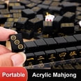 thumbnail image 6 of CYFW Black Gold Luxury Mahjong Set, Melamine High-End Mahjong Tiles, Mini Portable Design, Gift Box Pack for Home Use, 6 of 7