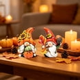 thumbnail image 5 of Tyidzon 2 Pcs Fall Gnome Decorations, Thanksgiving Wooden Tabletop Figurines for Shelf and Autumn Harvest Home Decor, 5 of 6