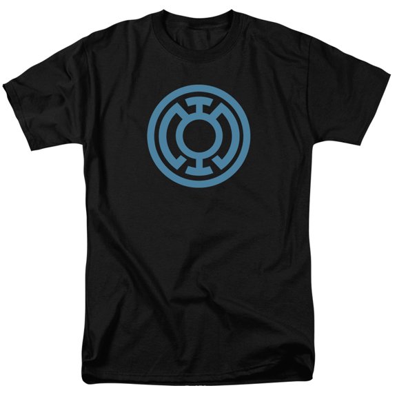 Green Lantern Men's Lt Blue Emblem T-shirt Black