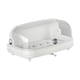 thumbnail image 3 of Caja de almacenamiento de vajilla con tapa transparente, resistente al polvo, para secar biberones. Blanco, 3 of 9
