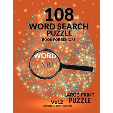 Set of 4 Large Print Word Find Puzzle Books for Adults, Seniors - Jumbo ...