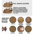 thumbnail image 2 of European Leather Works Rustic Heavy Duty Full Grain Leather Belt for Men - Size 1.53.8 cm Wide & 32" to 46" Length, 2 of 9