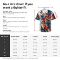 thumbnail image 3 of KLL Men's Hawaiian Shirt Short Sleeve Button Down Beach Shirts-3D Butterfly, 3 of 5