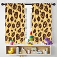 thumbnail image 5 of Blackout Kids Curtains,Yellow and Brown Of Leopard Print Childrens Insulated Curtains Set Of 2,Bedroom Essentials,Toddler Room Decor 42"x54", 5 of 5