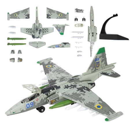 ARCADORA 1:72 SU-25 Frogfoot Attack Aircraft ABS Assembly Model With Display Stand For Military Hobby Collection And Desktop Decoration