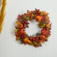thumbnail image 3 of 24" Pumpkin, Gourd, Berry and Maple Leaf Wreath, 3 of 3