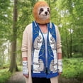 thumbnail image 2 of Scarf - Archie McPhee - Sloth 71" Soft-Knit Acrylic New 12881, 2 of 2