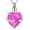 Pink, variant on Always In My Heart - Crystal Heart Urn Necklace for Ashes Cremation Jewelry Birthstone Heart Keepsake Cremation Urn Jewelry