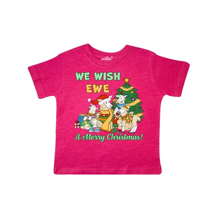 

Inktastic We Wish EWE A Merry Christmas Gift Toddler Boy or Toddler Girl T-Shirt