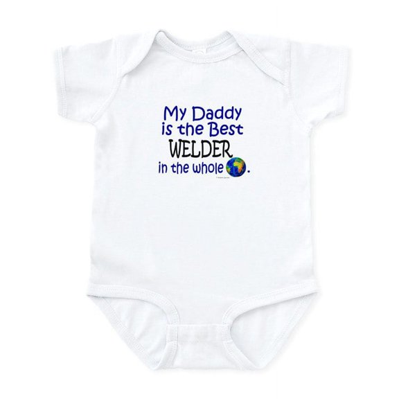 CafePress - Best Welder In The World (Daddy) Infant Bodysuit - Baby Light Bodysuit, Size Newborn - 24 Months