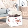 thumbnail image 4 of Iauyy Large Storage Box with Lid - Foldable Home Storage Bins for Clothes Toy Holiday Decor, Cupid's Painting (42*32*30cm), 4 of 6
