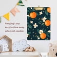 thumbnail image 4 of FORMRS Acrylic Clipboard with Low Profile Clip Standard A4 Letter Size, 12.5" x 9", Green Floral Oranges, 4 of 8
