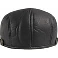 thumbnail image 5 of CoCopeaunts Beret Hat PU Leather Hat Men Women Adjustable Gastby Ivy Flat Cap Retro Artist Painter Hat Men Newsboy Cap, 5 of 7