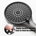thumbnail image 5 of IPEWLEX High Pressure Shower Head 5 Modes - Powerful Spray, Anti-Clog Nozzles, Easy Install, for Low Water Pressure, 150 Outlet Holes, Black/Silver, 5 of 6