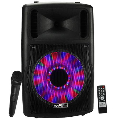 beFree Sound 12" Bluetooth Portable Speaker with Sound/Volume Reactive