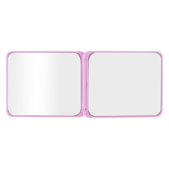 Unique Bargains Square Compact Mirror Cosmetic Mirror 1 Pc Purple