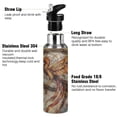thumbnail image 3 of ALAZA Retro Phoenix with Feather Water Bottle Insulated Flask Stainless Steel Straw Lid 20 oz, 3 of 6