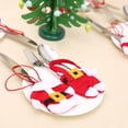 thumbnail image 3 of 1/2/3 Set Christmas Cutlery Holder Utensil Bags Fork Spoon Pockets Tableware Silverware Xmas Pouch, 3 of 3