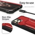 thumbnail image 2 of ExoGuard For iPhone 11 Pro Max Case, Phone Case with Screen Protector and Kickstand (Red), 2 of 7