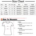 thumbnail image 3 of Mujer suelta casual manga corta cuello redondo estampado casual blusa camiseta túnica tops Fridja  ghk4498, 3 of 6