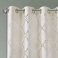 thumbnail image 3 of Madison Park Eden Fretwork Burnout Sheer Panel Ivory 95" Panel, 3 of 4