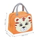 thumbnail image 5 of Bolsa de almuerzo con patrón de animales de dibujos animados, impermeable, gran capacidad, portátil, aislamiento térmico, lonchera, bolsa para mujeres, hombres, tigre, 5 of 5