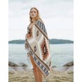 thumbnail image 2 of Brown Gray Boho Beach Towels Oversized Super Absorbent, Southwestern Ethnic Abstract Geometric Lightweight Bath Towel Quick Dry Sets For Bathroom/Pool/Rv Camping/Beach Play/Gym Room/Picnic 31"x62", 2 of 8