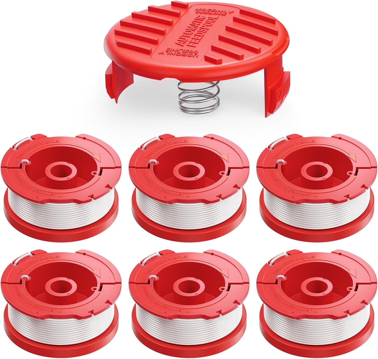 3-Pack Weed Eater Spools, 0.065-Inch Nylon Replacement for