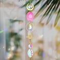thumbnail image 2 of Receptor De Luz Crystal Light Catcher Devil Eye Planet Campanas de viento de metal para la pared del hogar (rosa), 2 of 6