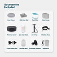 thumbnail image 5 of RELXTIME Portable Round Inflatable Hot Tub for 4-6 People: Portable Outdoor Hydrotherapy Pool with 130 Bubble Jets, Heater Pump, and Thermal Cover, 5 of 6