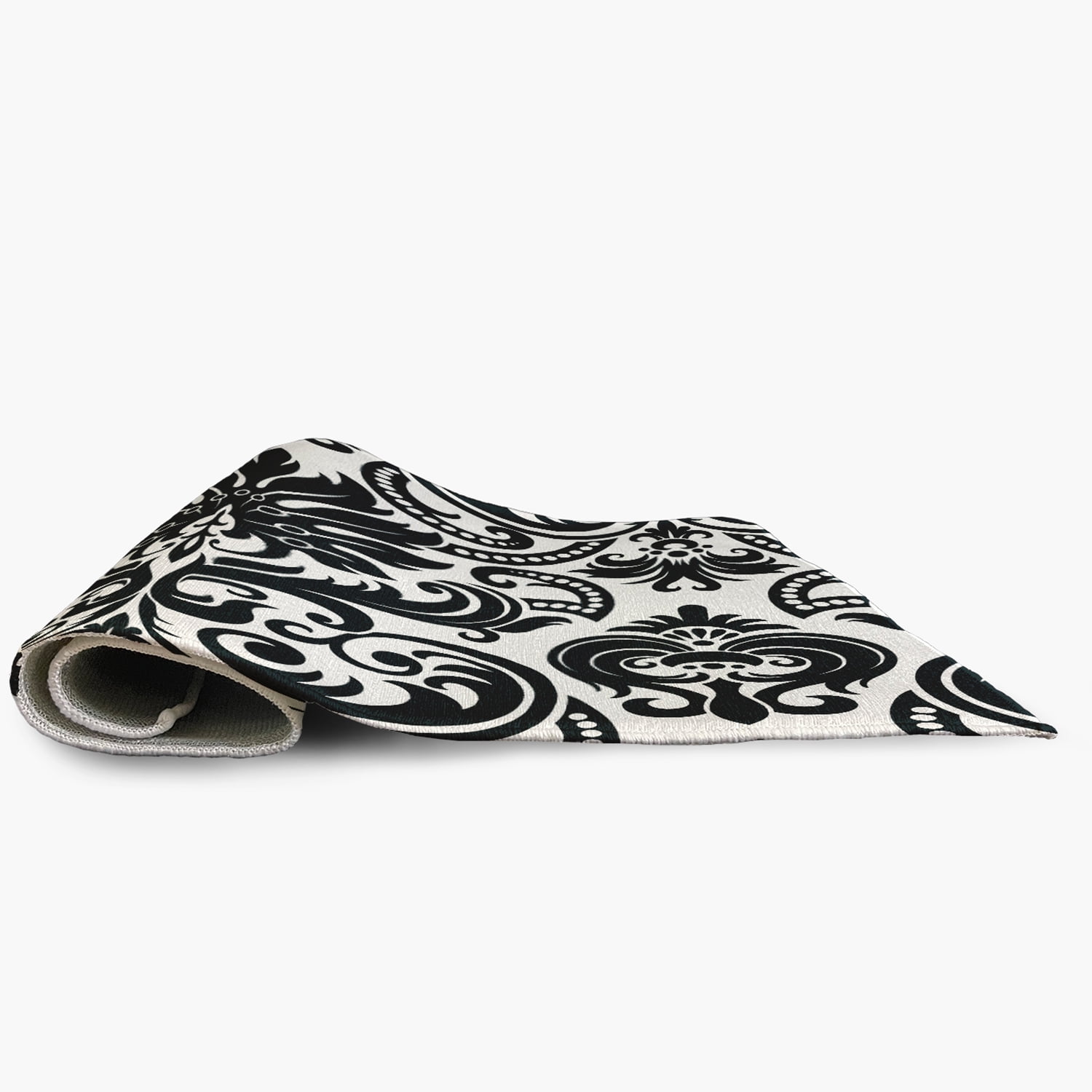 18" x 30" Simply Daisy Alexys French Country Chenille Area Rug, Black