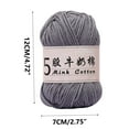 thumbnail image 3 of Clearance Under $1 Boovnll Cotton Yarn 5 Strands Soft Crochet Yarn 1.8 oz/50g Machine Wash for Knitting Crocheting Crafts Home Decorations DIY Kids Toys Knit Clothes Yarn, 3 of 6