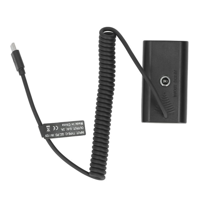 Batterie Factice NP, Type C à NP F970 Entrée Factice Type C Stable pour Appareil Photo