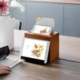 thumbnail image 5 of WELLAND Wood Recipe Box with 4 x 6 Inches Cards, Phone Slot on The Top, Pull-Out iPad Holder Stand, Card Dividers with Tap, 5 of 7