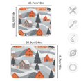 thumbnail image 4 of Yayeee Dish Drying Mat for Kitchen Counter 18"x24" Microfiber Absorbent Pad, Gray Snow Houses, 4 of 7