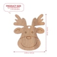 thumbnail image 4 of WRISTBIQUE DIY Wood Chips Wood Elk Slices Beige 20pcs Christmas Pendant, 4 of 6