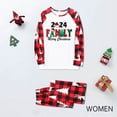 thumbnail image 2 of Nmnitkp Christmas Pajamas for Family Add Festive Atmosphere Family Christmas Pajamas Matching Sets PJ's Sleepwear Printed Top and Plaid Pants with Pockets Family Christmas Pajamas Matching Sets, 2 of 7